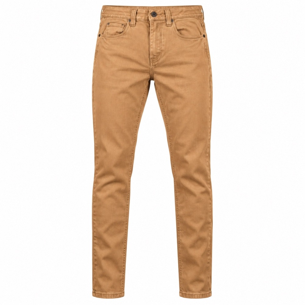 Empyre Verge Slim Fit Jeans Mens 28 Brown Tobacco Skater Tapered Stretch Pants